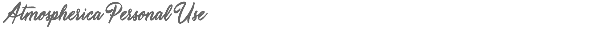 Atmospherica Atmospherica Personal Use.ttf font preview